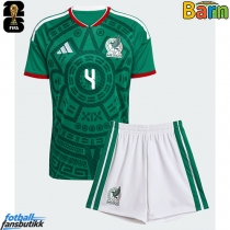 Mexico Edson Alvarez #4 Hjemmedraktsett Barn EM 2024 Kortermet (+ Korte bukser)